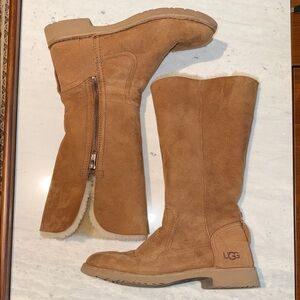 UGG Chestnut Suede Mid-Calf Boots